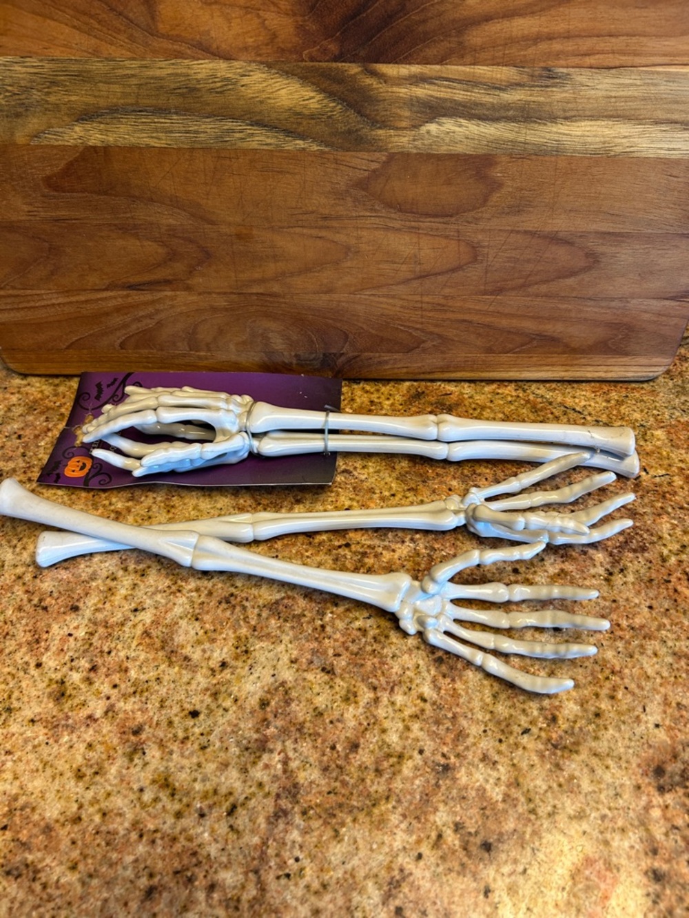 2 Sets of Skeleton Salad Tongs